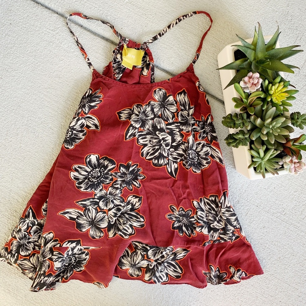 MAEVE Anthropologie Floral Tank Top